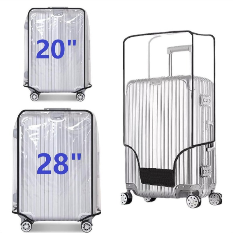 Luggage Protective Cover Transparent - Wasserdichte Staubschutzhülle für Koffer mit Rollen,