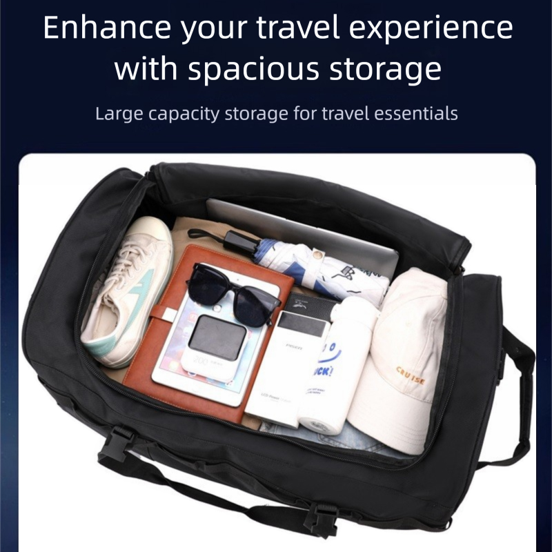 Foldable Rolling Luggage Bag - Robuste, faltbare, wasserabweisende Reisetasche mit Rollen,