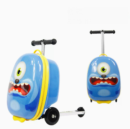 Kids Ride On Suitcase Scooter - Kinder Roller Koffer Skateboard Gepäck Koffer