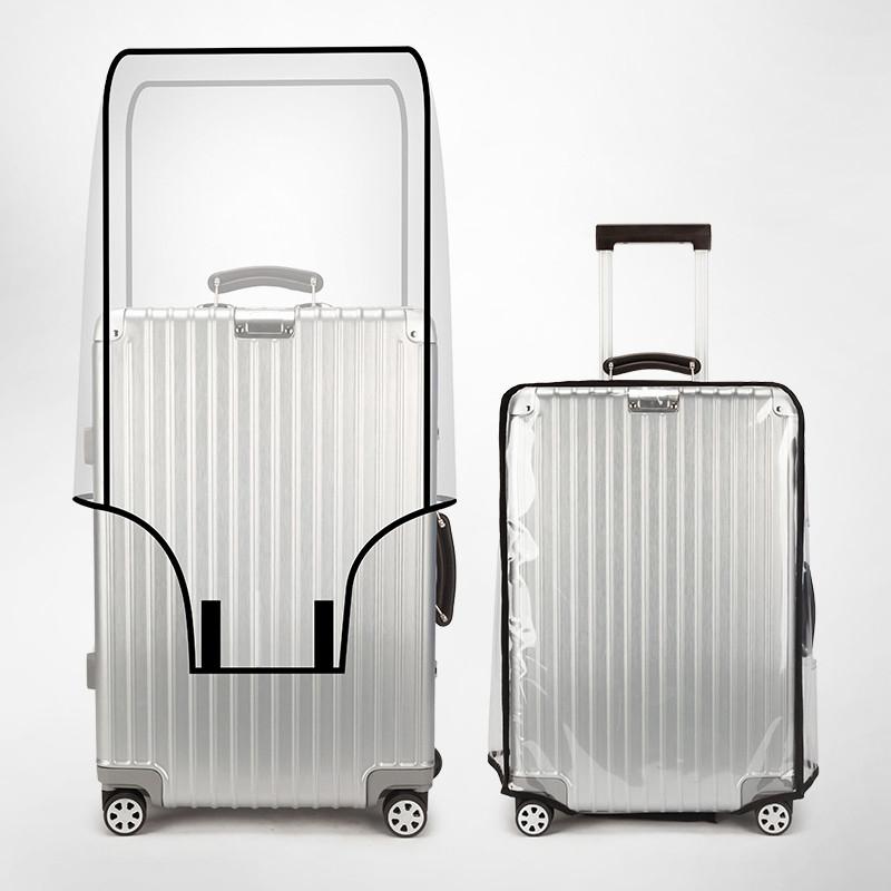 Waterproof Suitcase Cover Protector - Wasserdichter, transparenter Gepäckschutz aus PVC, staubdicht,
