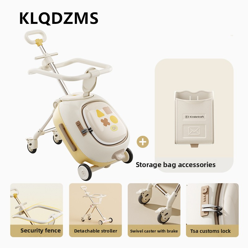 Spinner Wheel Rolling Suitcase 20 Inch - KLQDZMS ABS + PC-Koffer für Kinder,
