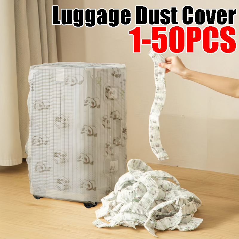 Waterproof Suitcase Cover Protector - Einweg-Vliesstoff Universeller Vollschutz-Kofferbezug Wasserdichter Regenschutz für