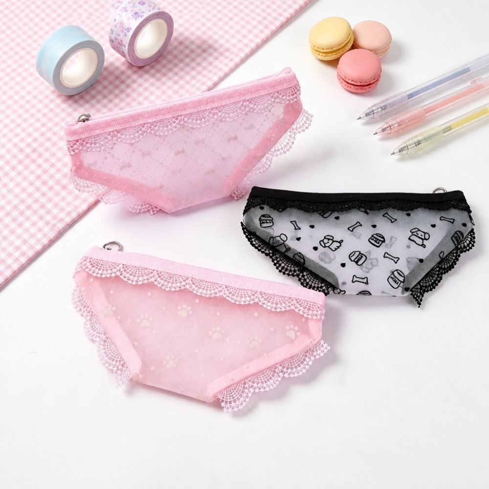 Niedliche Spitzen-Netz-Aufbewa – Cosmetic Bags Bewertung und Preis