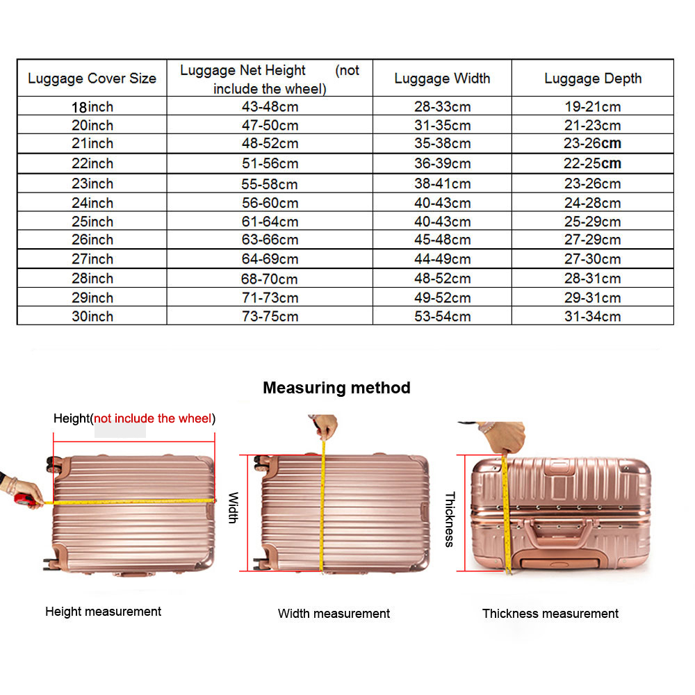 Transparente PVC-Gepäckabdecku – Luggage Protective Cover Transparent Bewertung und Preis