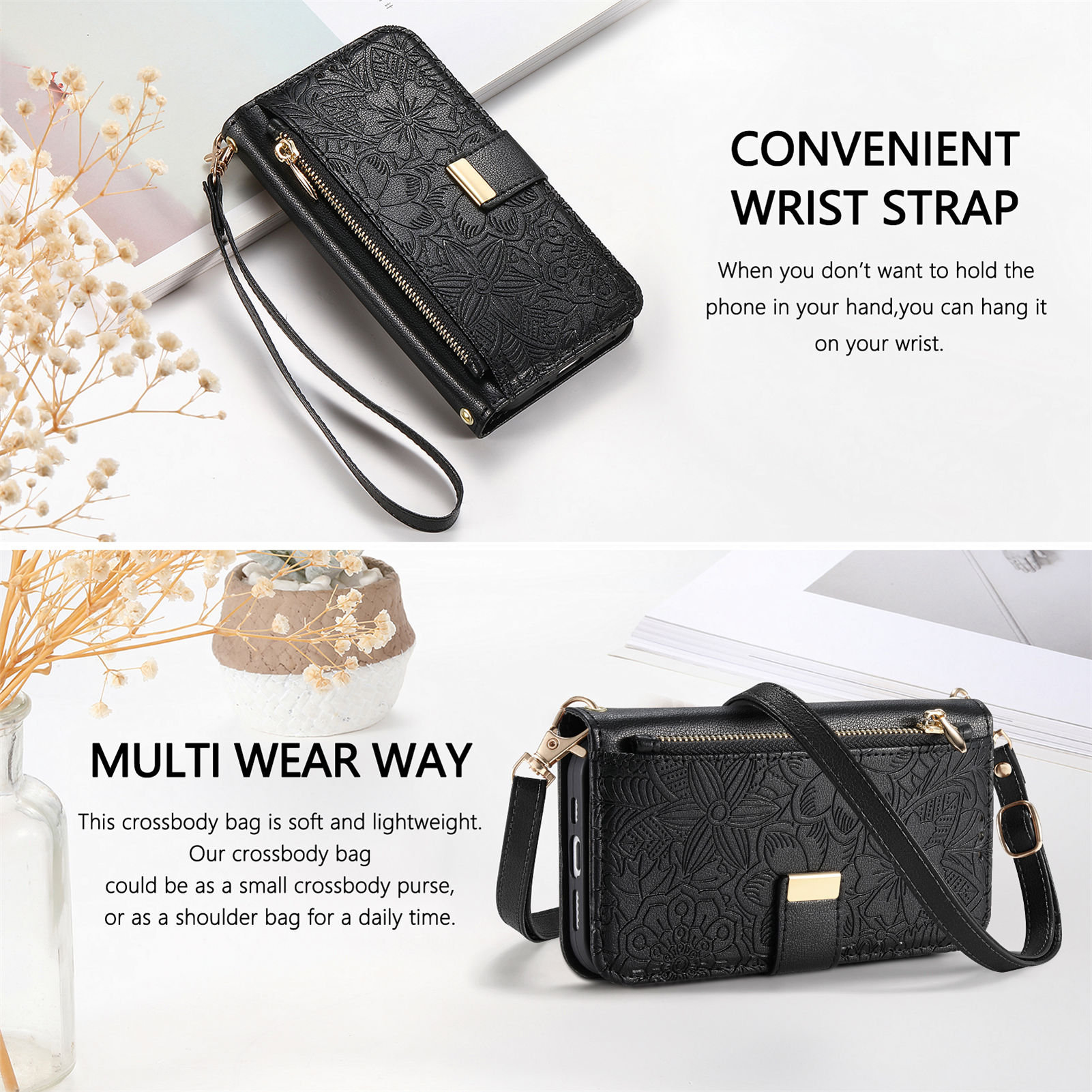 Leder Reißverschluss Crossbody – Wallets Bewertung und Preis