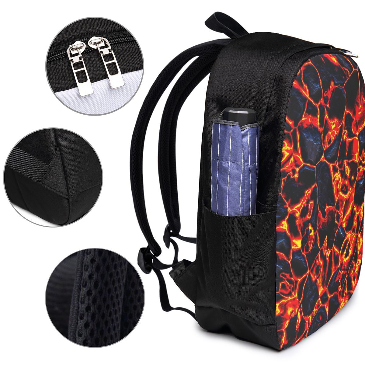 Magma-Vulkan-Lava-Feuer-Rucksa – Backpacks Bewertung und Preis