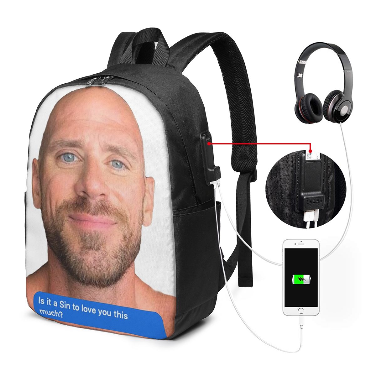 Johnny Sins Flirty Text Bubble – Travel Bags Bewertung und Preis
