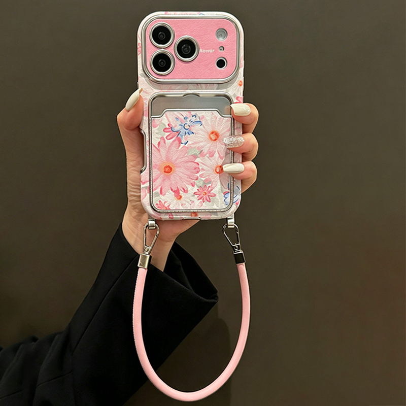 Rosa Blumenmuster Kunstleder-T – Wallets Bewertung und Preis