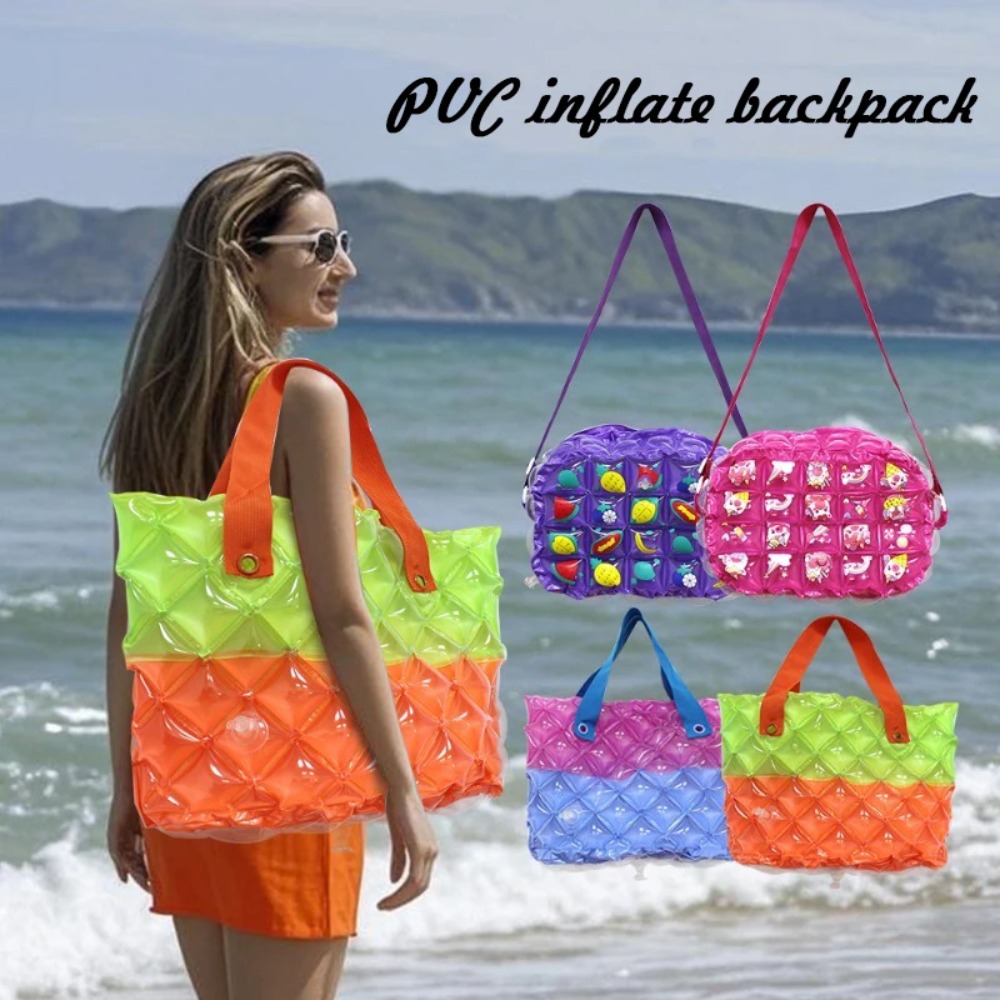 Strandurlaub PVC-Stempel Aufbl – Handbags Bewertung und Preis