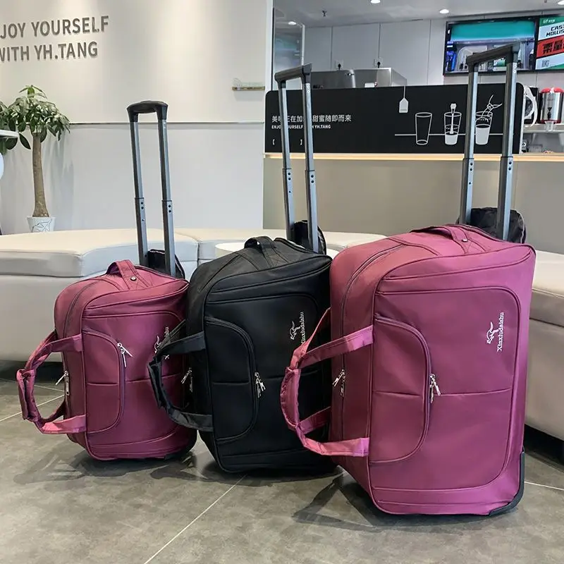 Große Kapazität Trolley-Tasche – Foldable Rolling Luggage Bag Bewertung und Preis