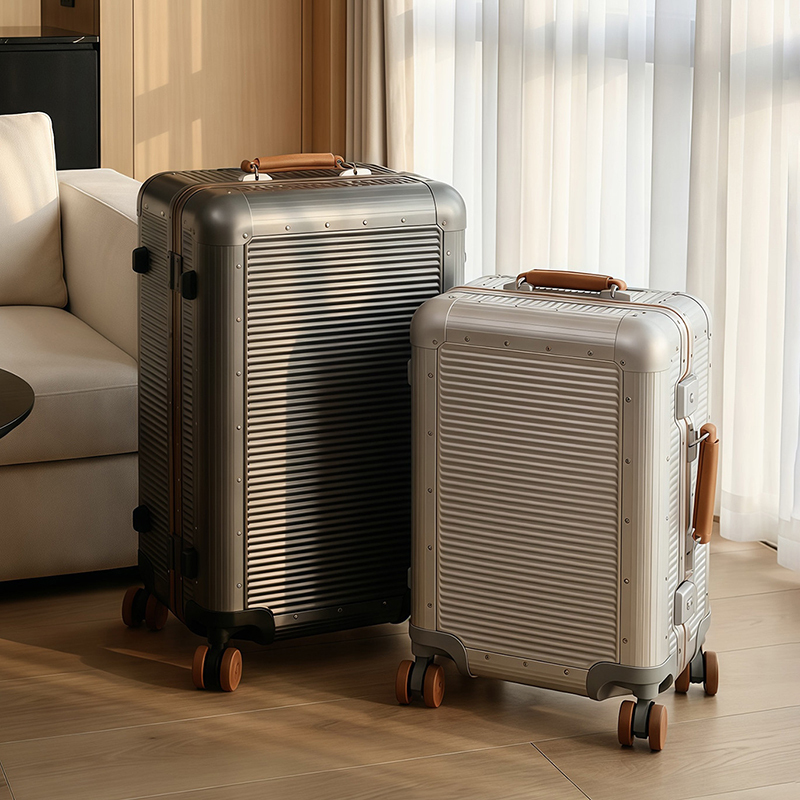 Großer modischer Trolley-Koffe – Aluminum Frame Carry On Luggage Bewertung und Preis