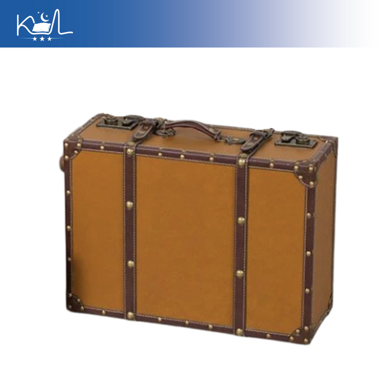 Vintage Orange Dekorativer Kof – Retro Vintage Trunk Suitcase Bewertung und Preis
