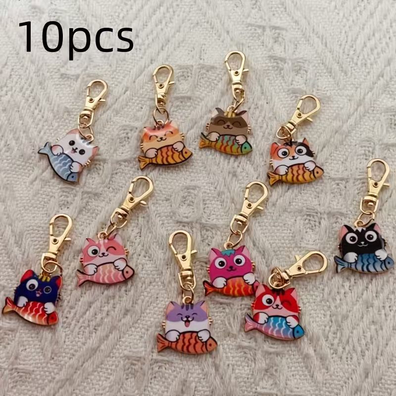 10 Stück bedruckte Katzen-Schl – Wallets Bewertung und Preis