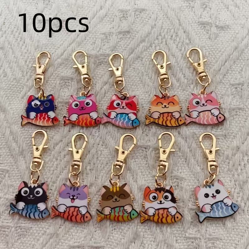10 Stück bedruckte Katzen-Schl – Wallets Bewertung und Preis